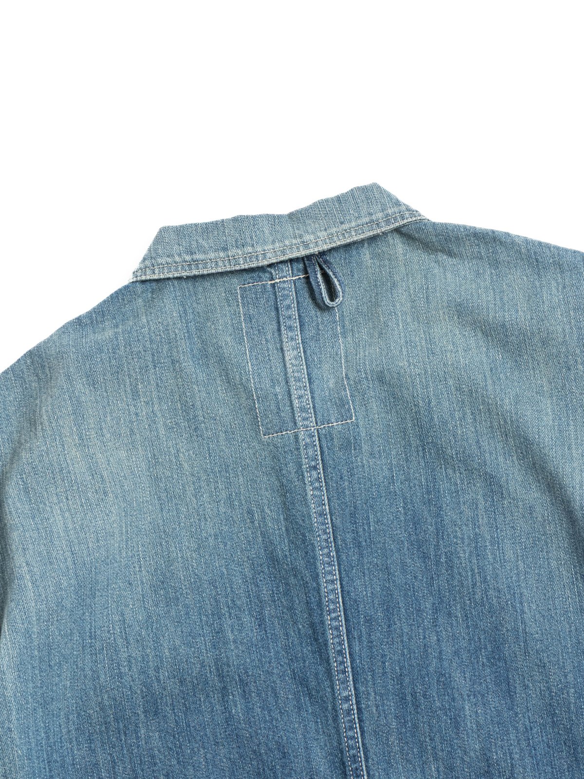 (H&ndash;JK064) 9OZ Denim Coveralls (Used Wash) - Image 4