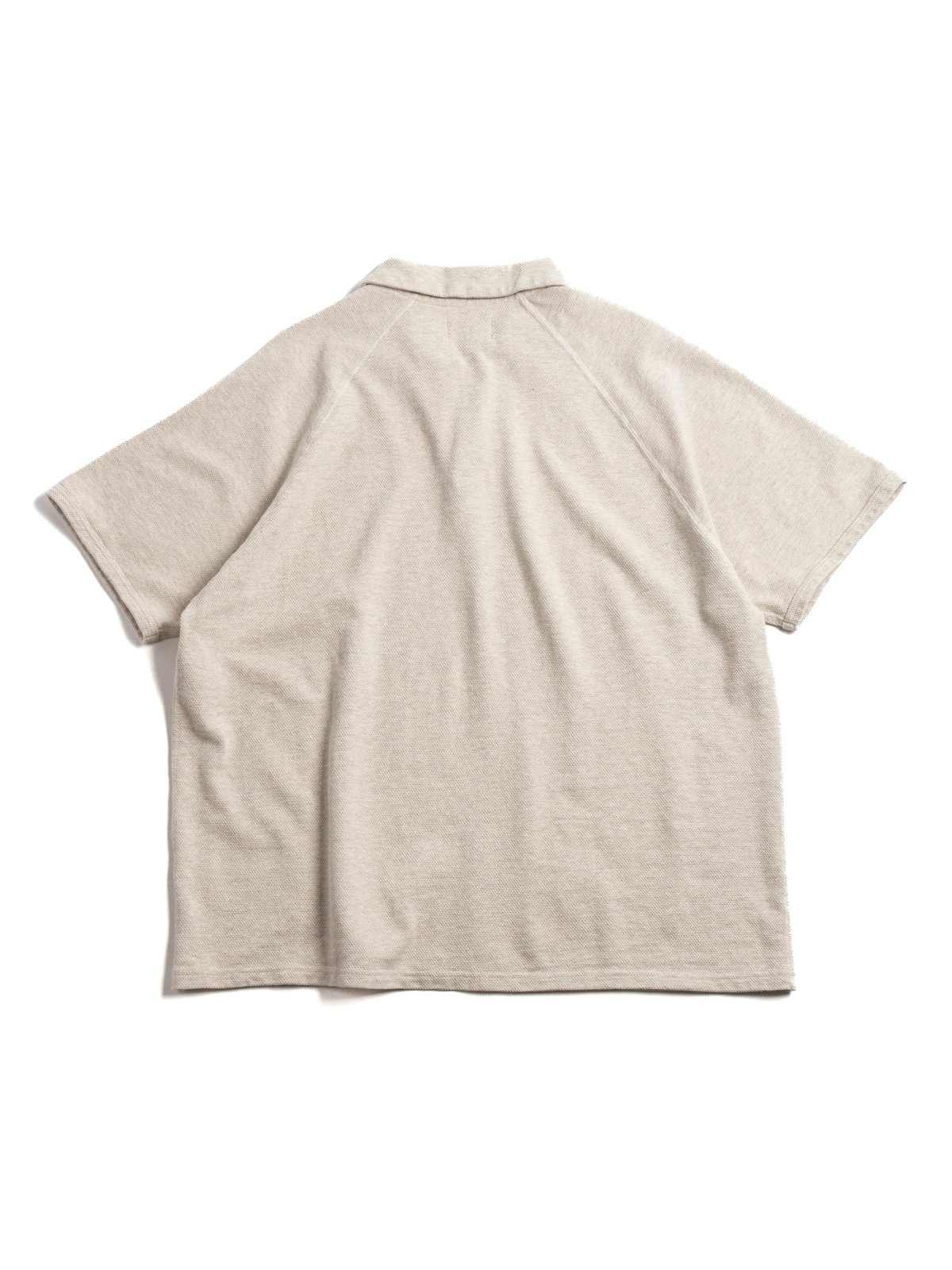 (KP2212ST) RAFFIA HEAVYWEIGHT PIQUE SKIPPER OATMEAL - Image 4