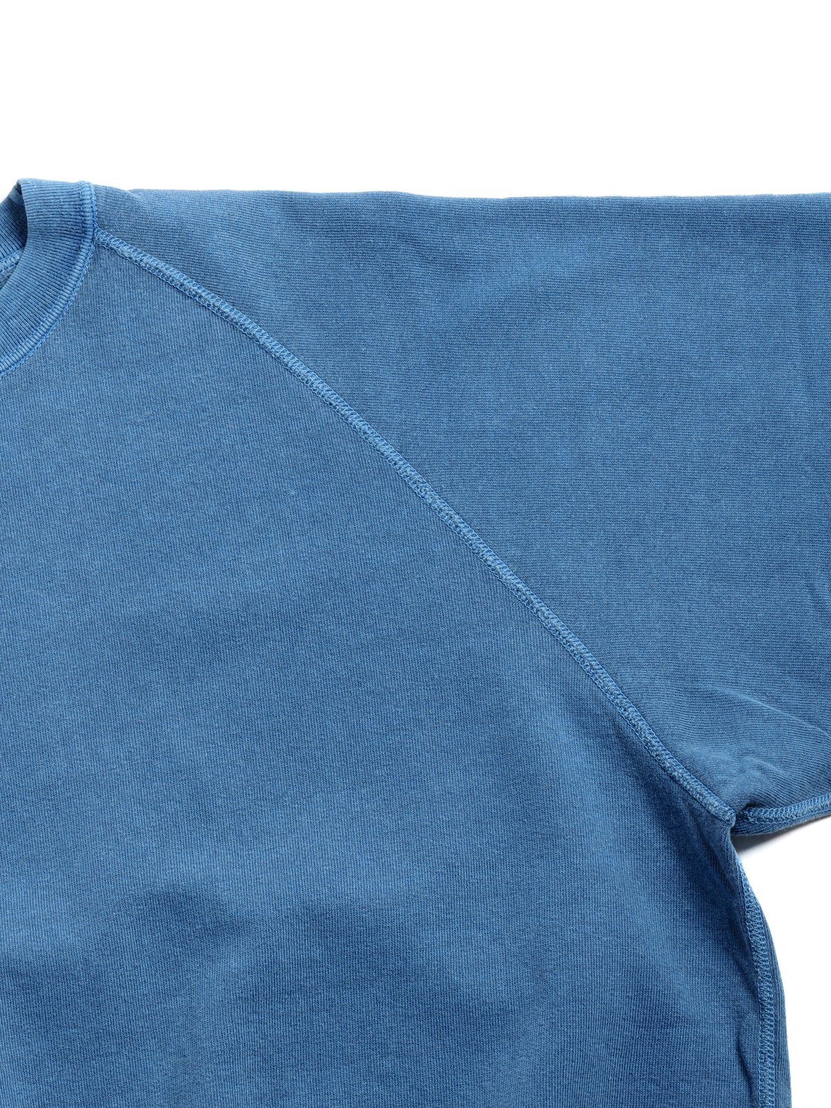 (LOT 74001PD) CUT OFF SLEEVE SWEAT SHIRT P.D. LIGHT INDIGO - Image 3