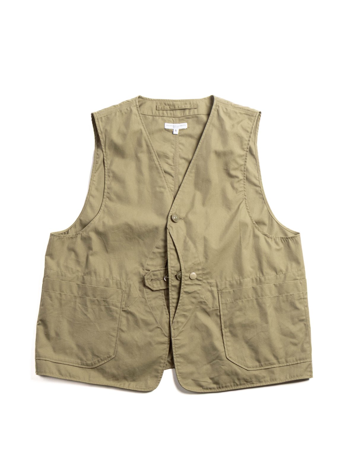 UPLAND VEST KHAKI LT WEIGHT NYCO TWILL  - Image 1
