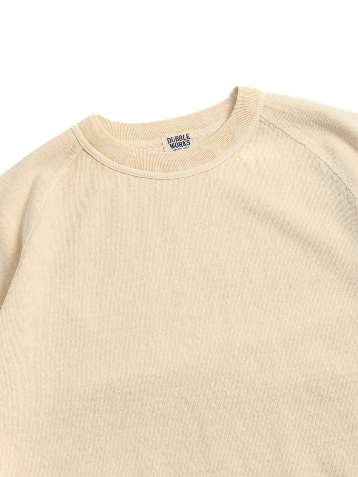 (LOT 37005PD) HEAVY WEIGHT RAGLAN SLEEVE TEE P.D CREAM - Image 2