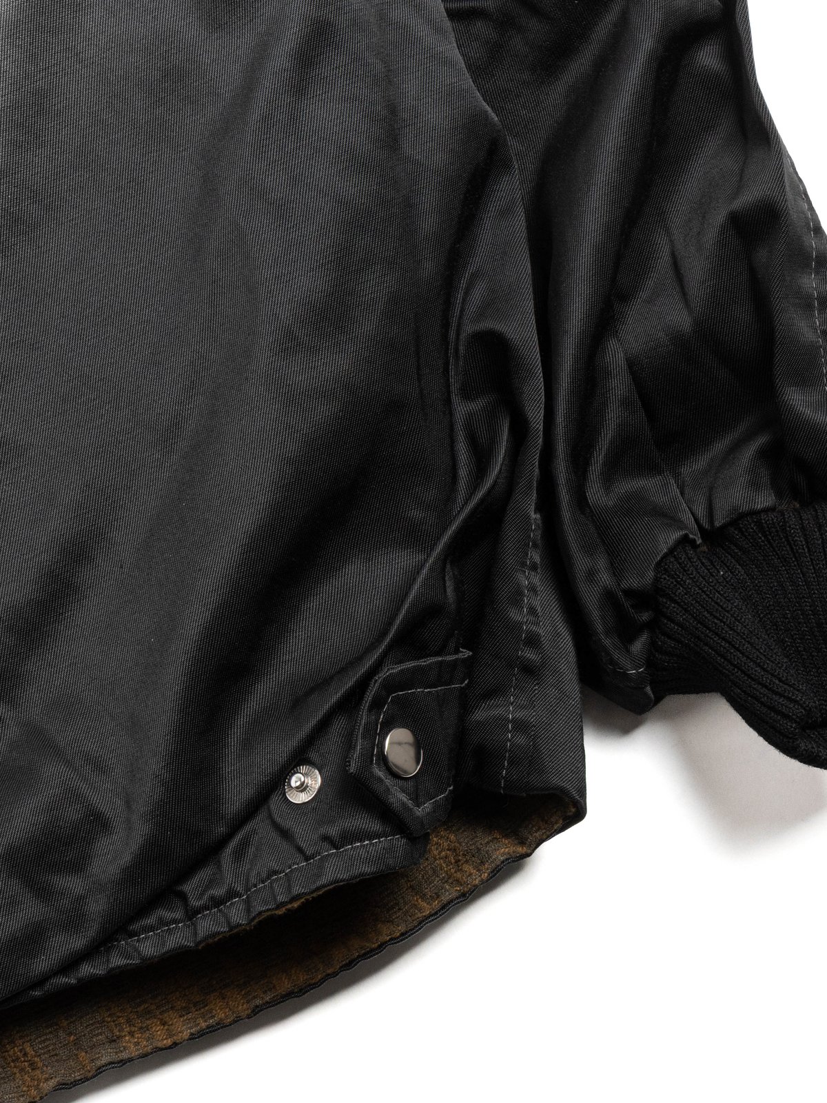 MALA REVERSIBLE JACKET FLIGHT NYLON & COTTON COVERLET SHALE - Image 9