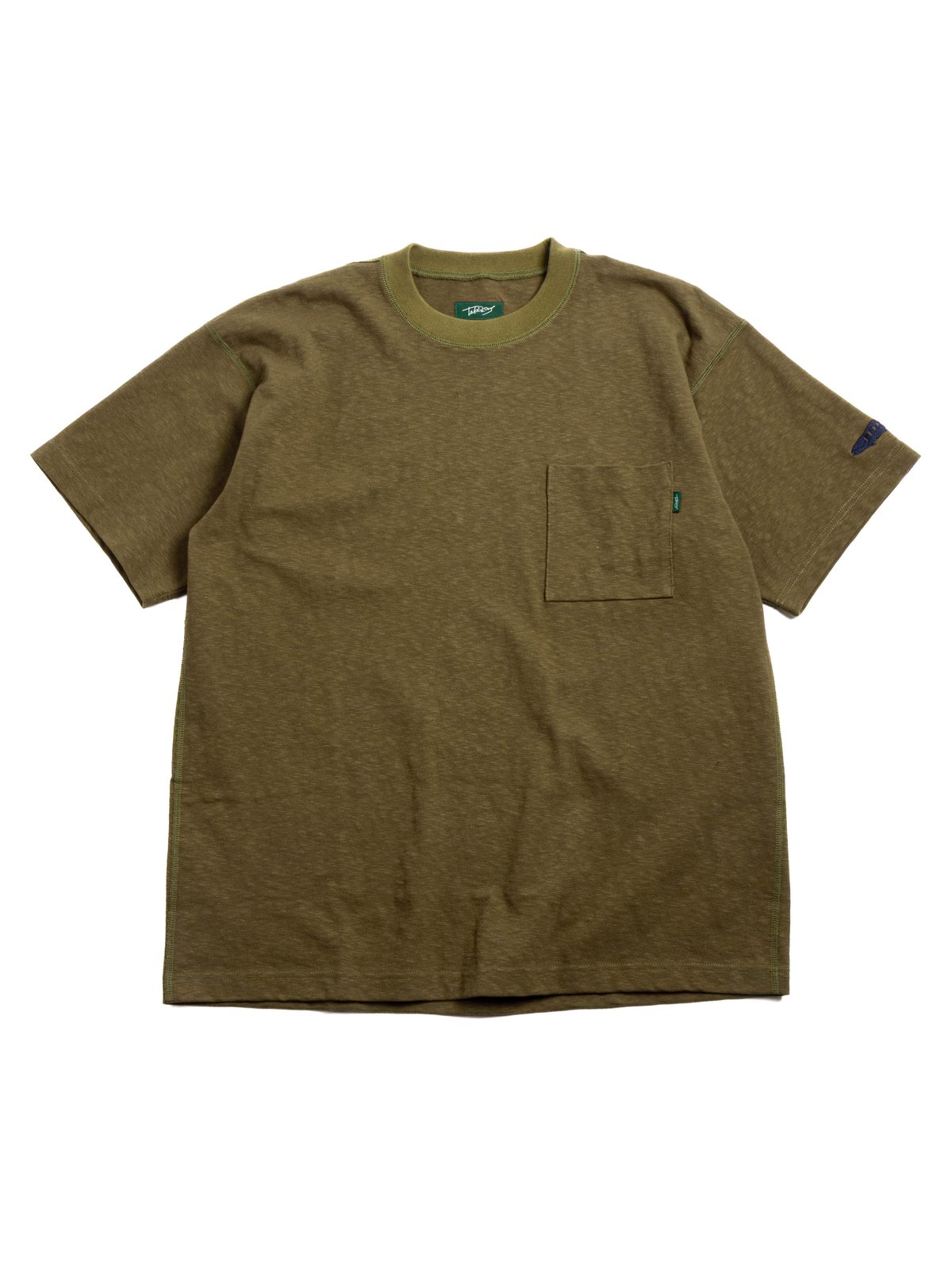 OLD COTTON ANGLER T&ndash;SHIRT FIELD DRAB - Image 1