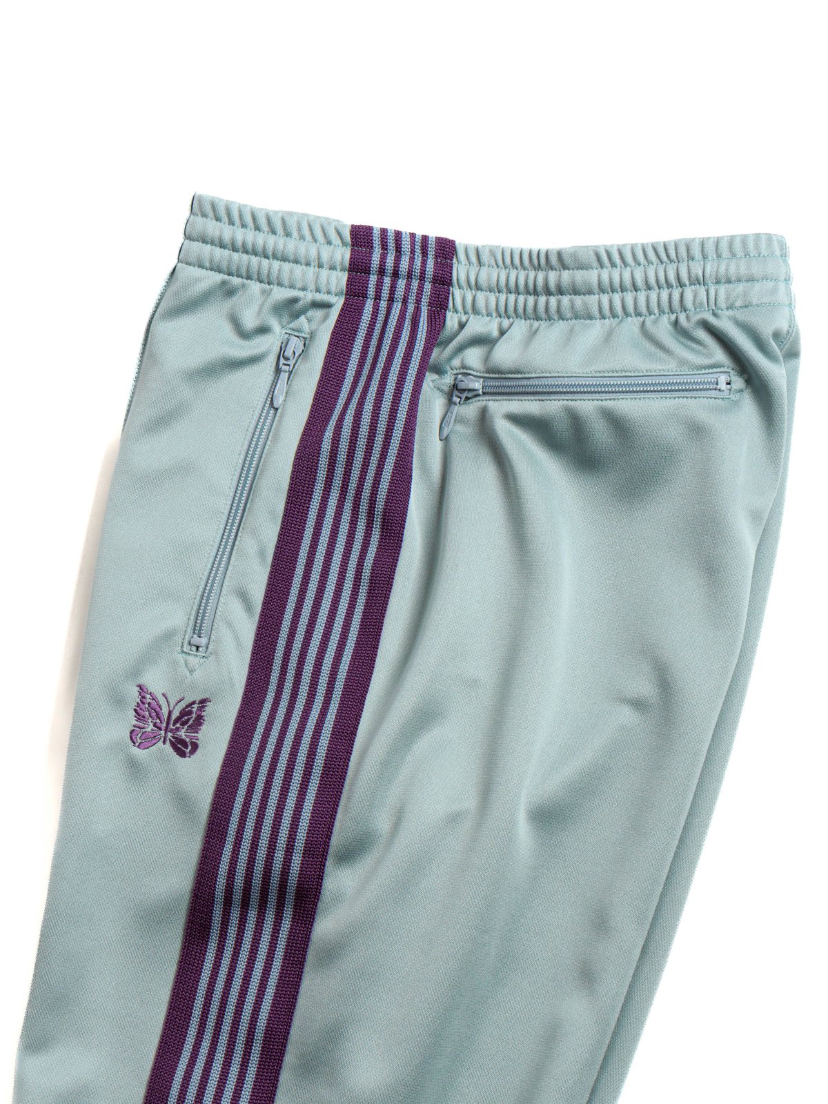 NEEDLES TRACK PANT POLY SMOOTH IVORY - Image 5