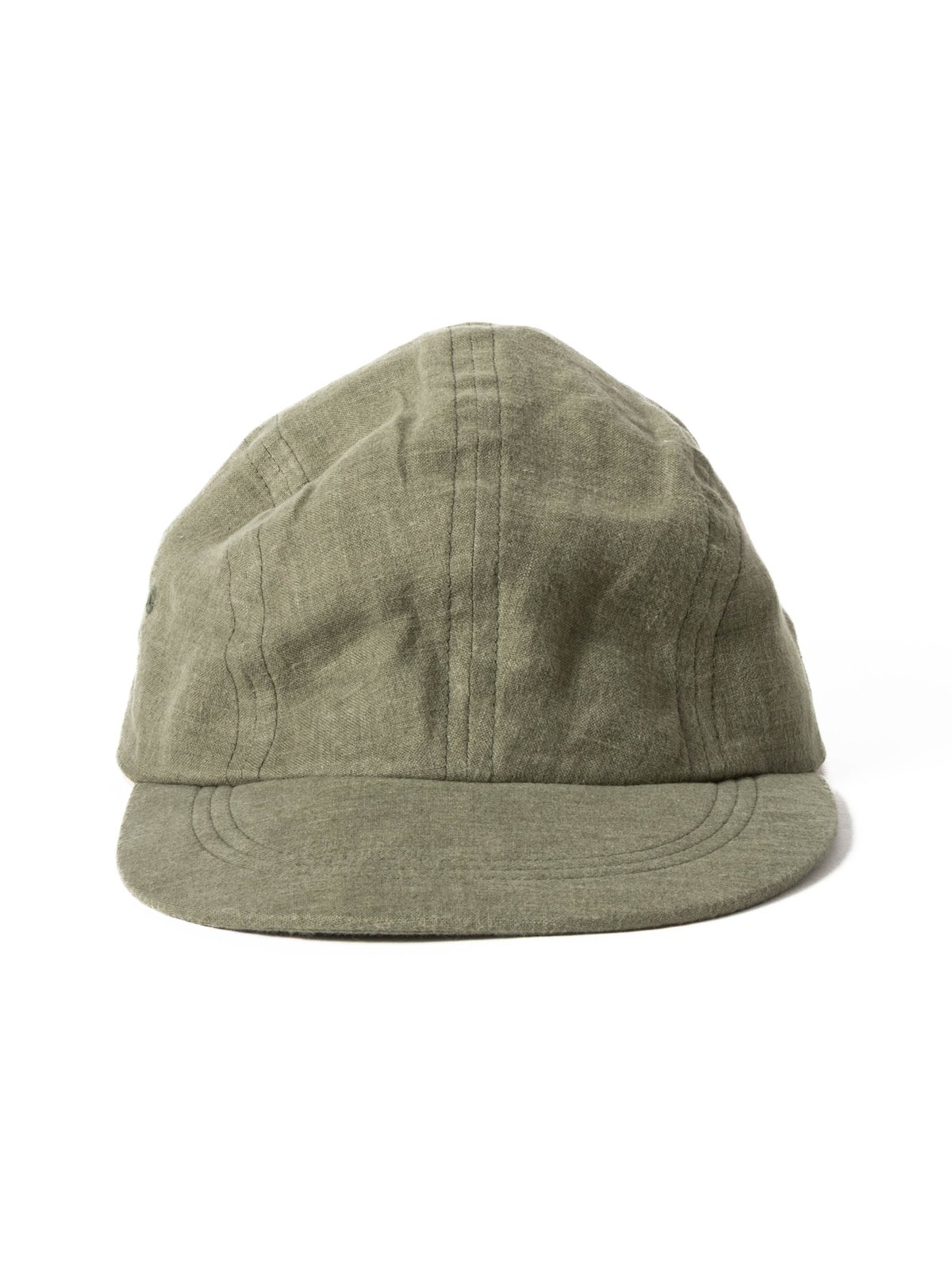 FRENCH LINEN KYOTO CAP KHAKI - Image 2