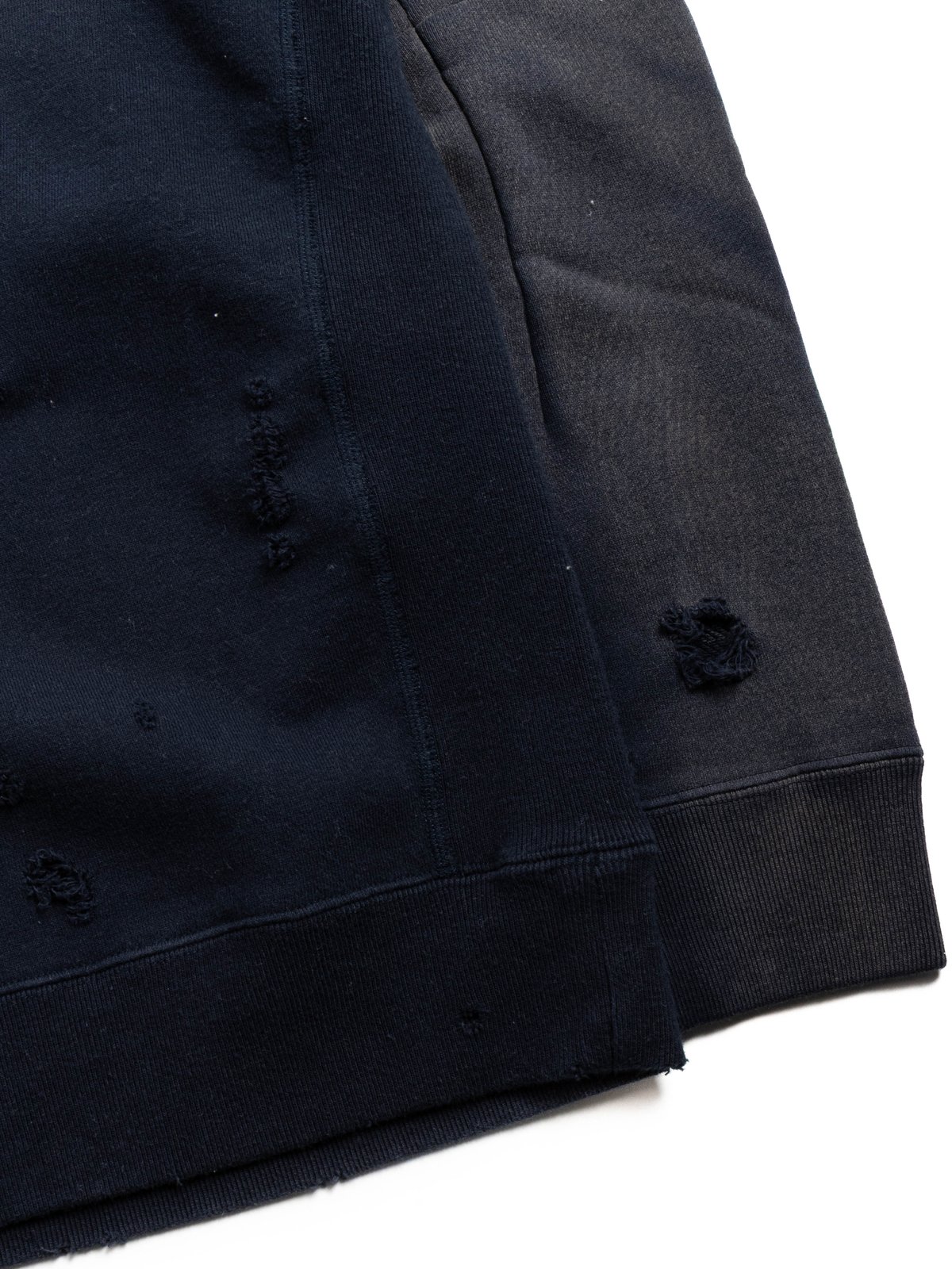 NEEDLES DECONSTRUCTED SWEAT SHIRT NAVY - Image 3