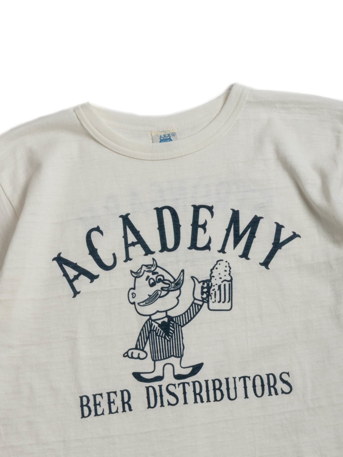 (JG–CS06) ACADEMY BEER DISTRIBUTORS T–SHIRT  OFF WHITE - Image 2