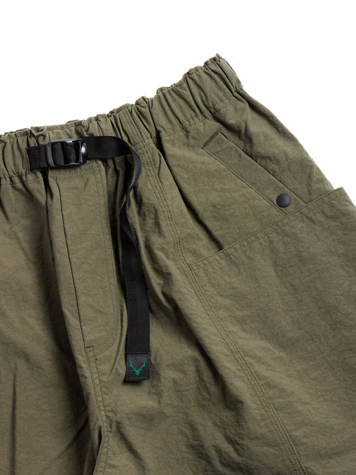 BELTED C.S. SHORT NYLON OXFORD OLIVE - Image 2