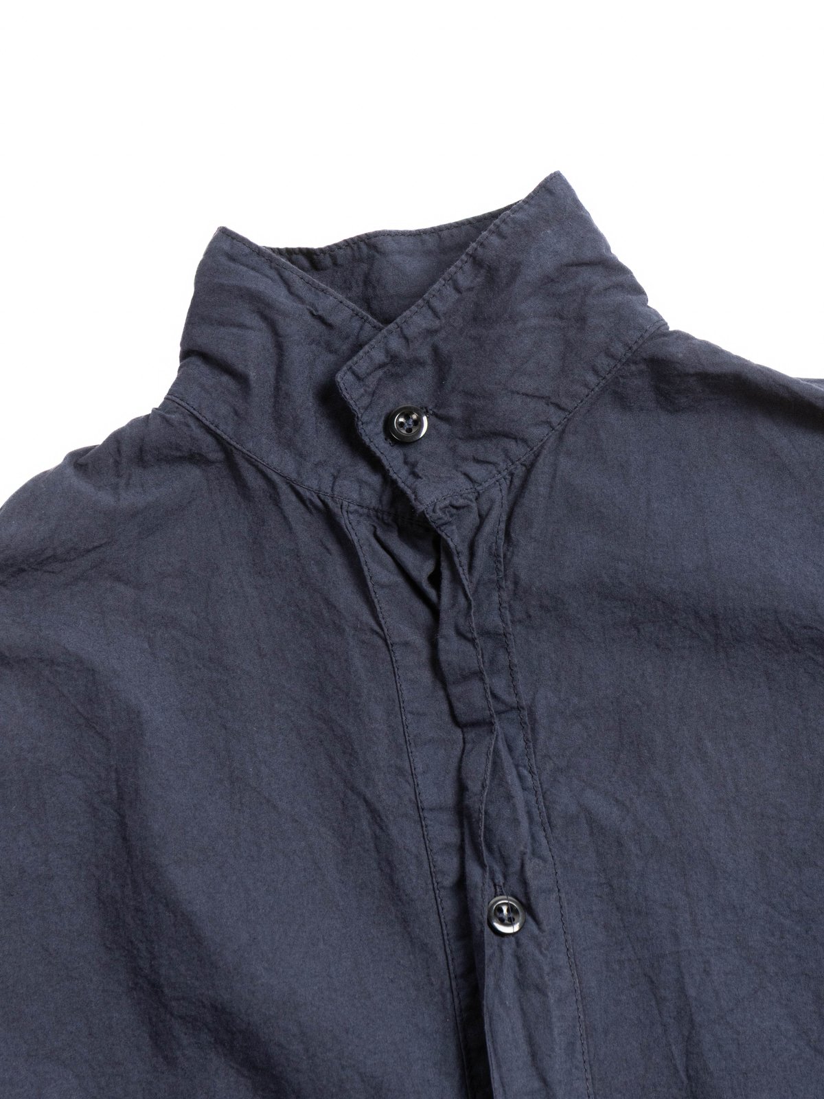 TYPE 468 FLIPPED COLLAR SHIRT ECRU LAWN HADAL BLUE - Image 3