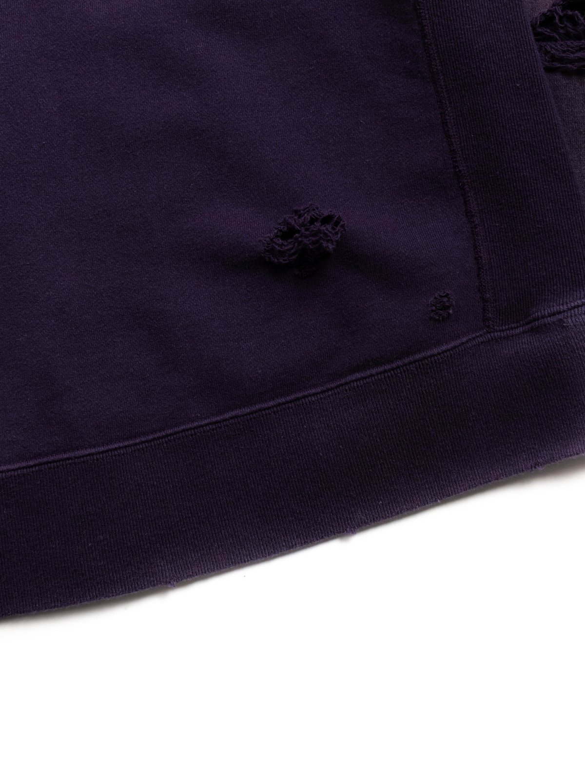 NEEDLES DECONSTRUCTED ZIP SWEAT PURPLE - Image 5