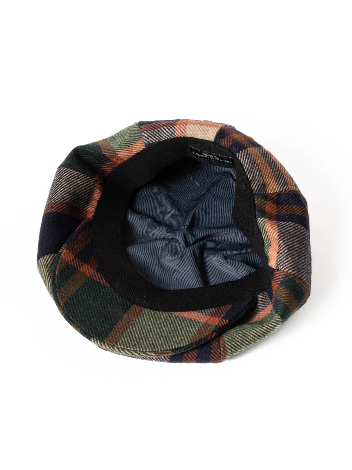 NEWSBOY CAP NAVY/ BROWN HEAVY WOOL PLAID - Image 5