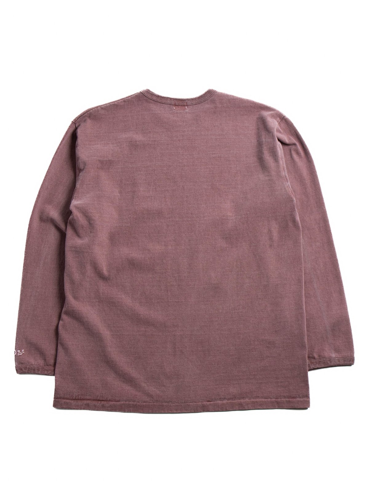 (LOT 58001PD) 9.5OZ  L/S TEE P.D BORDEAUX - Image 5
