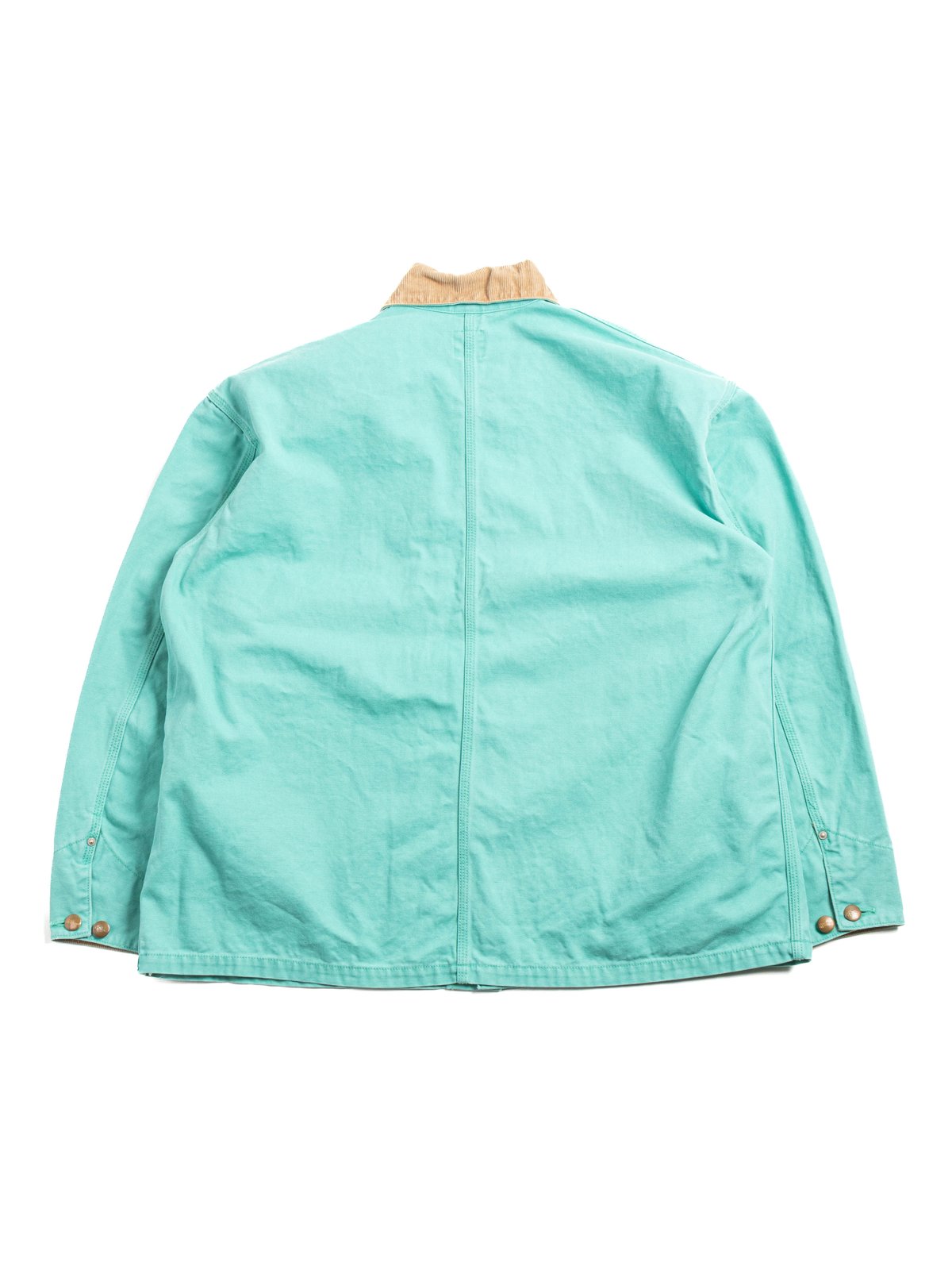 (6034) RELAX FIT OXFORD COVERALL TURQUOISE - Image 4