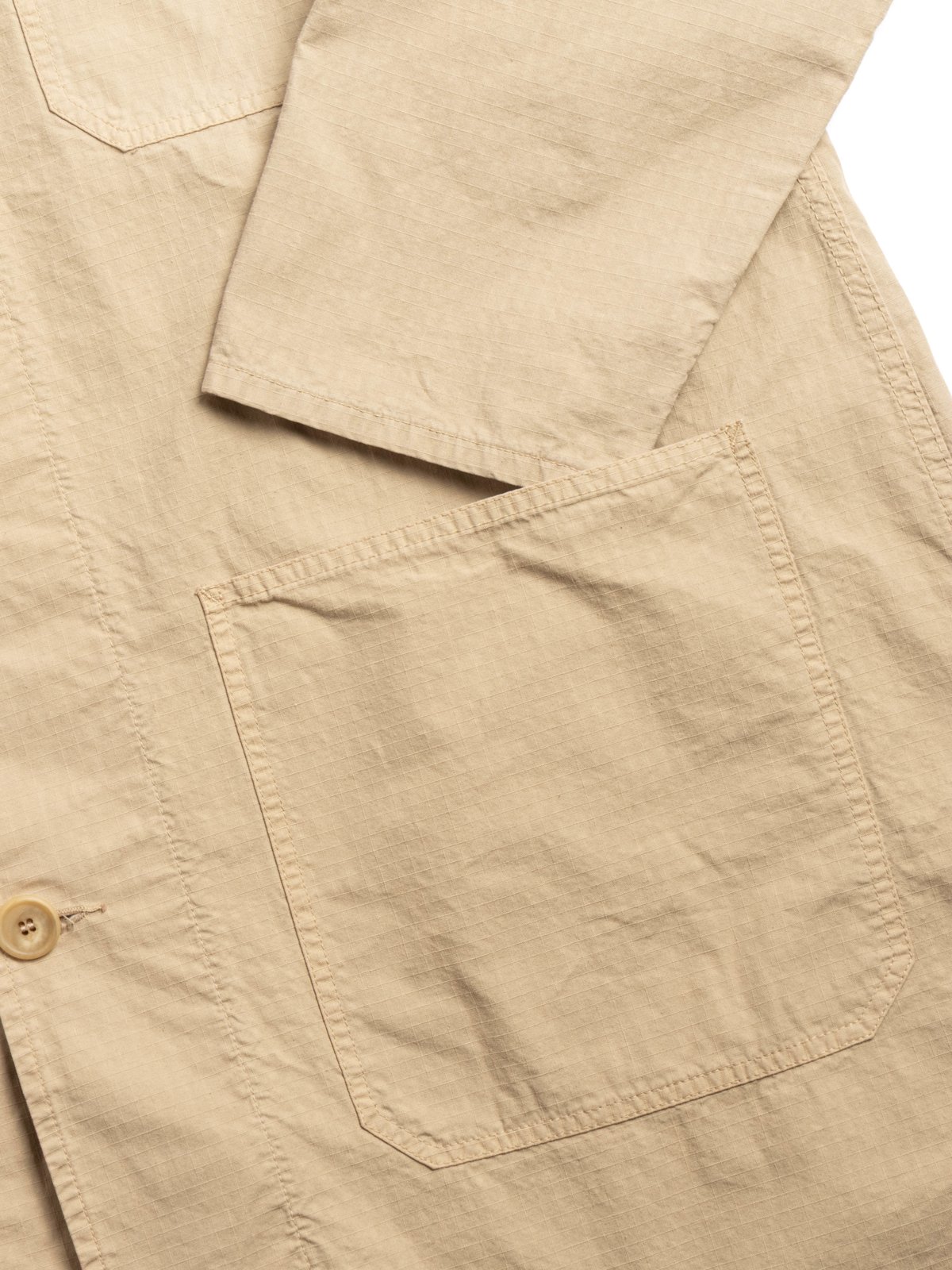 SHOP COAT GARMENT DYED KHAKI - Image 4