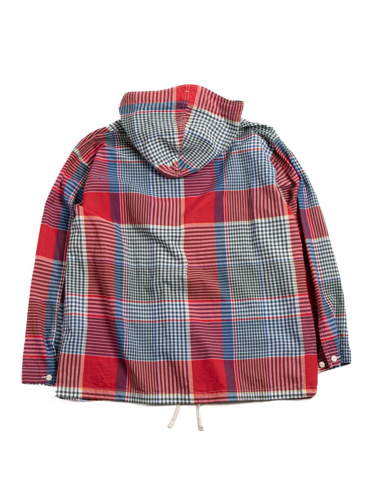 CAGOULE SHIRT BIG MADRAS PLAID RED / GREEN  - Image 5