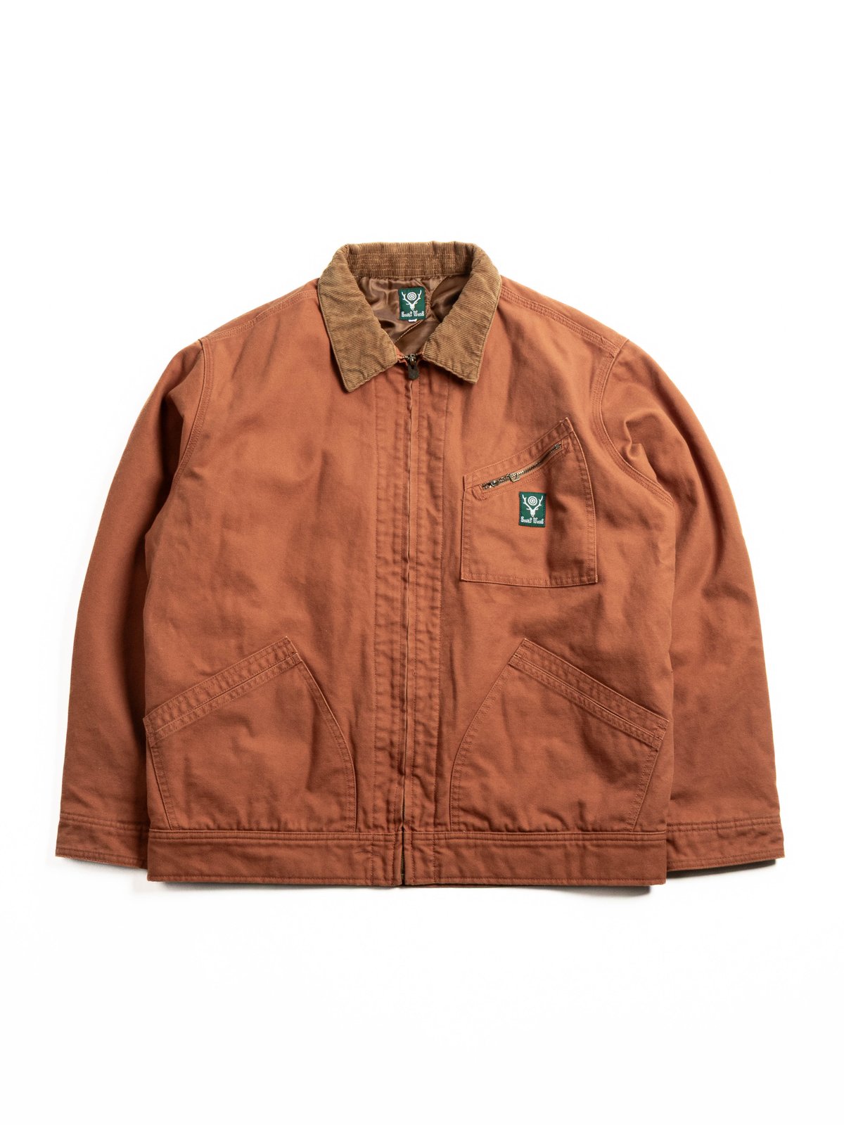 SOUTH2 WEST8 WORK JACKET 11.5OZ CANVAS BRICK - Image 1