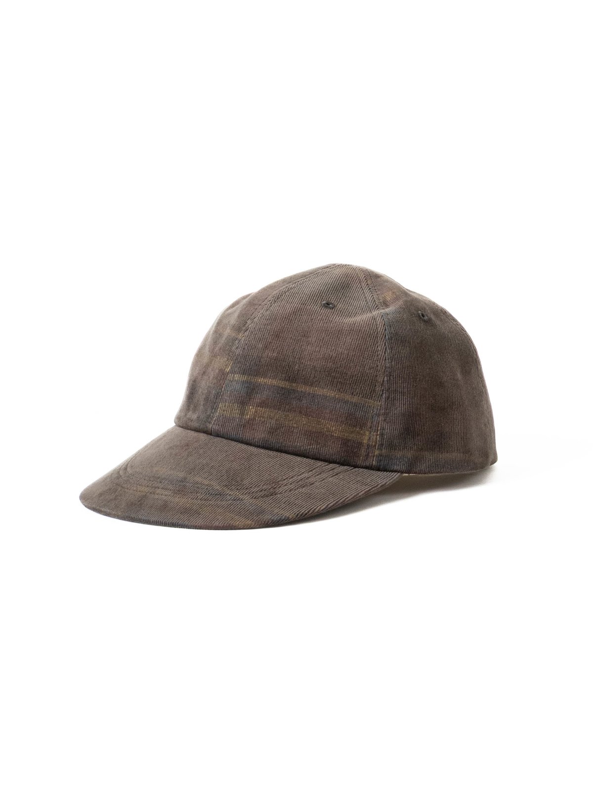 PLAID CORD CAP BROWN - Image 1