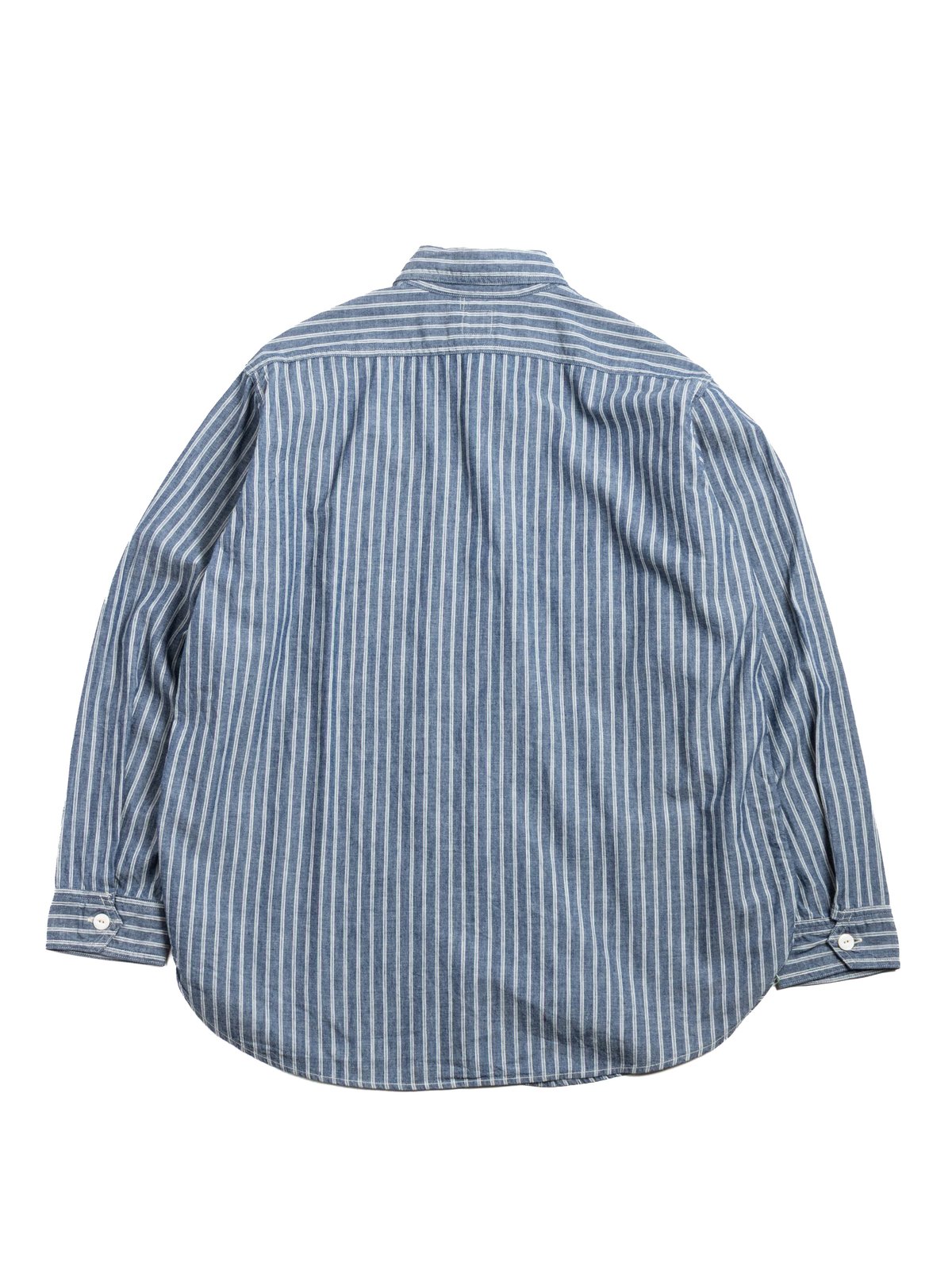 (1206&ndash;SC) NO.6 SHIRT / STRIPE CHAMBRAY / INDIGO - Image 4