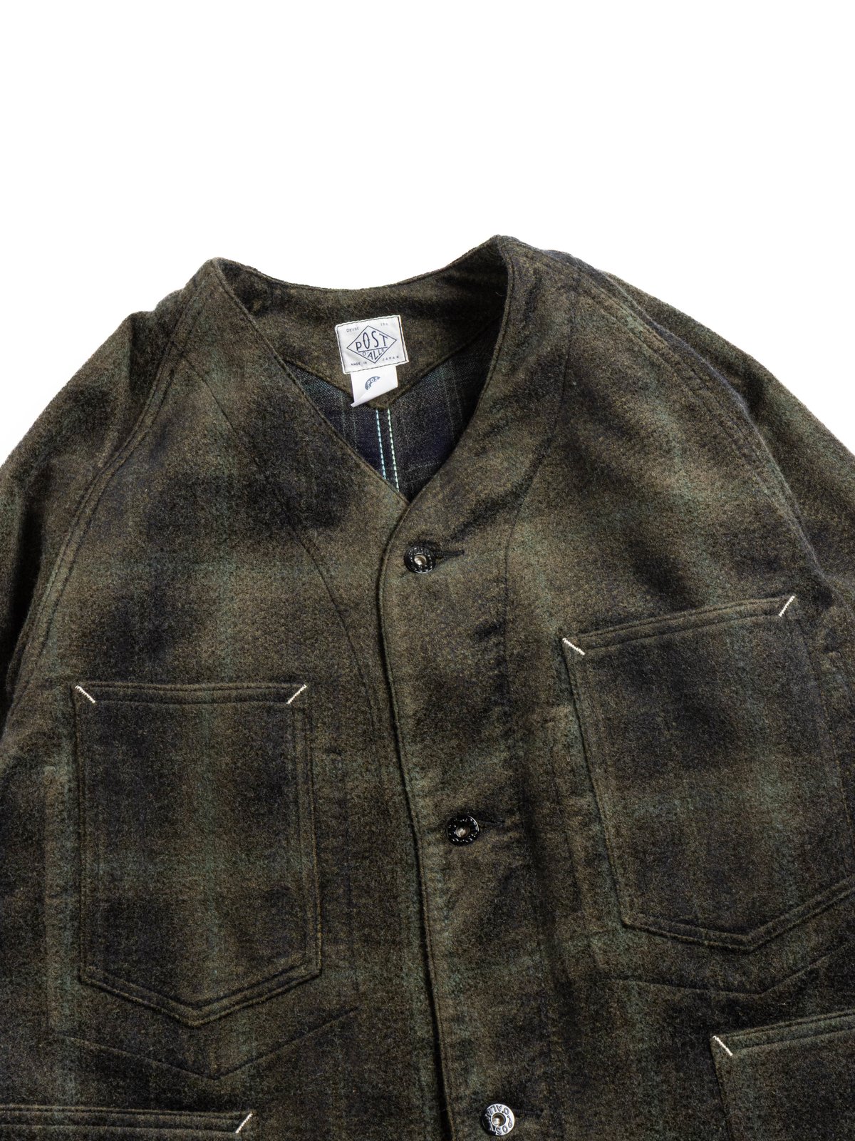 POST 47 DV COVERALL NEEDLE PUNCH BROWN GREEN - Image 2