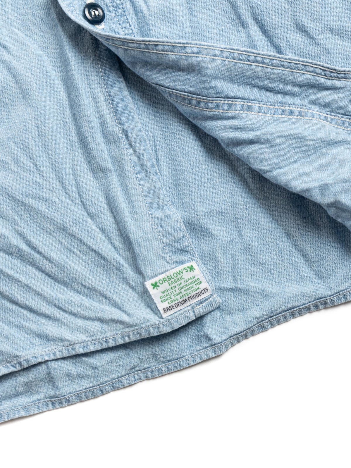 (LOT–V8070) CHAMBRAY VINTAGE WORK SHIRT BLEACH - Image 5