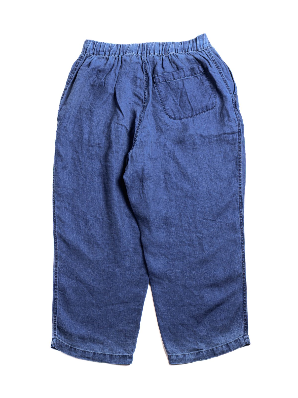 INDIGO LINEN EASY PANTS BLUE - Image 6