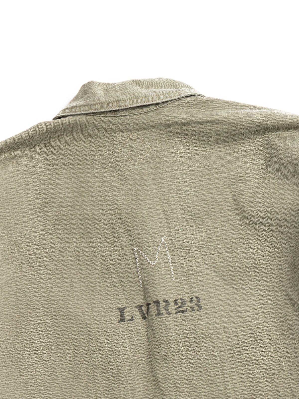 (CSJ004) PULLOVER JACKET MILITARY SZ H.B.T  LIGHT OG  - Image 4