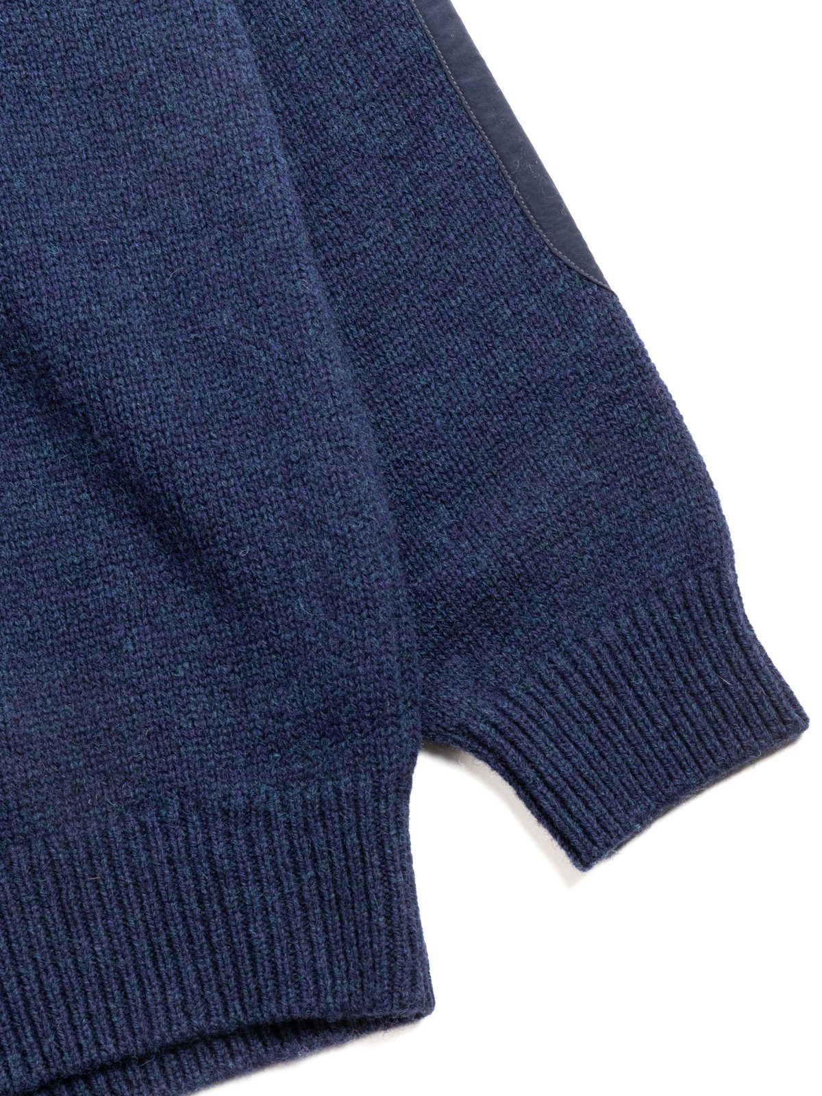 SHETLAND WOOL CARDIGAN BLUE - Image 3