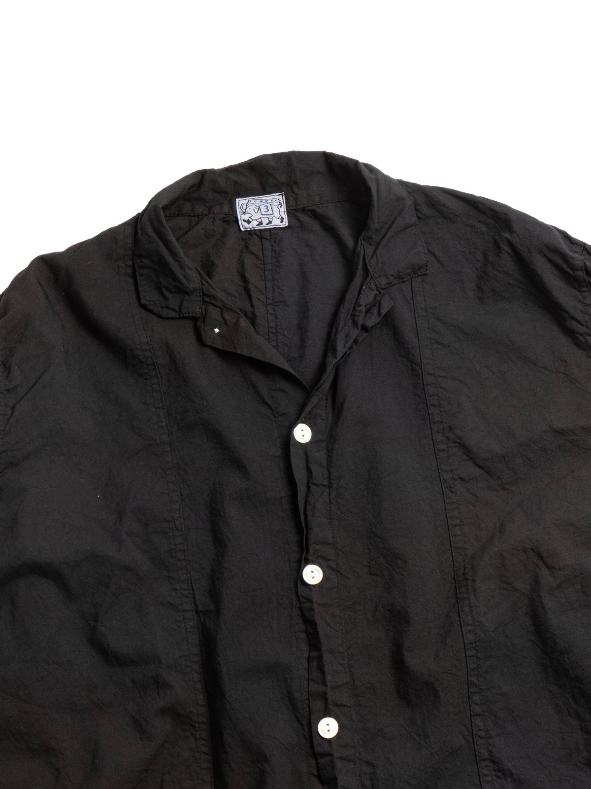 STOLE POCKET BUTTERFLY SHIRT DOPPLER STRIPE COTTON CAMBRIC BLACK HOLE - Image 2