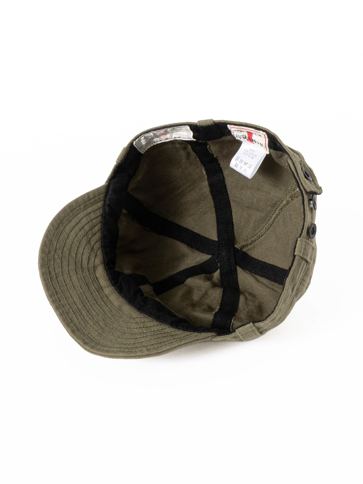(SJ201WC&ndash;52BP) COTTON WORK CAP OLIVE - Image 6