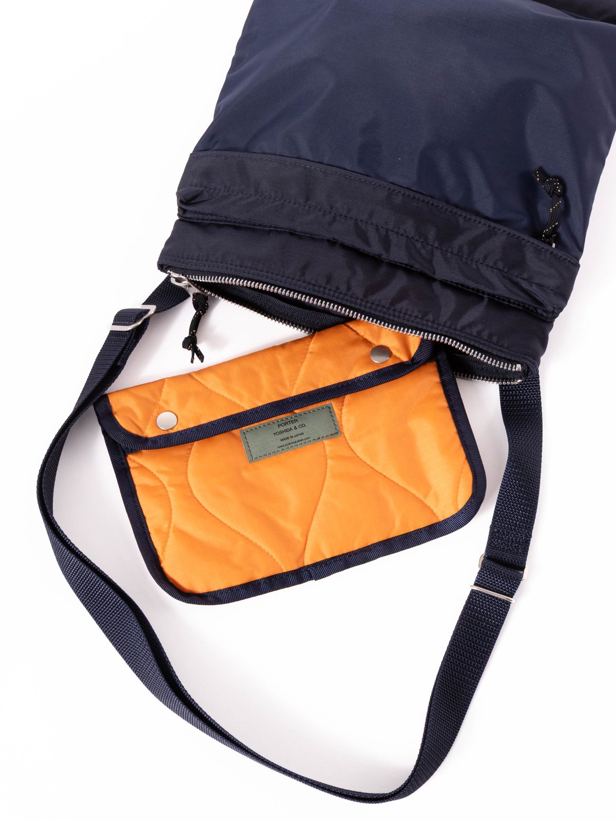 PORTER FORCE SHOULDER BAG NAVY - Image 6