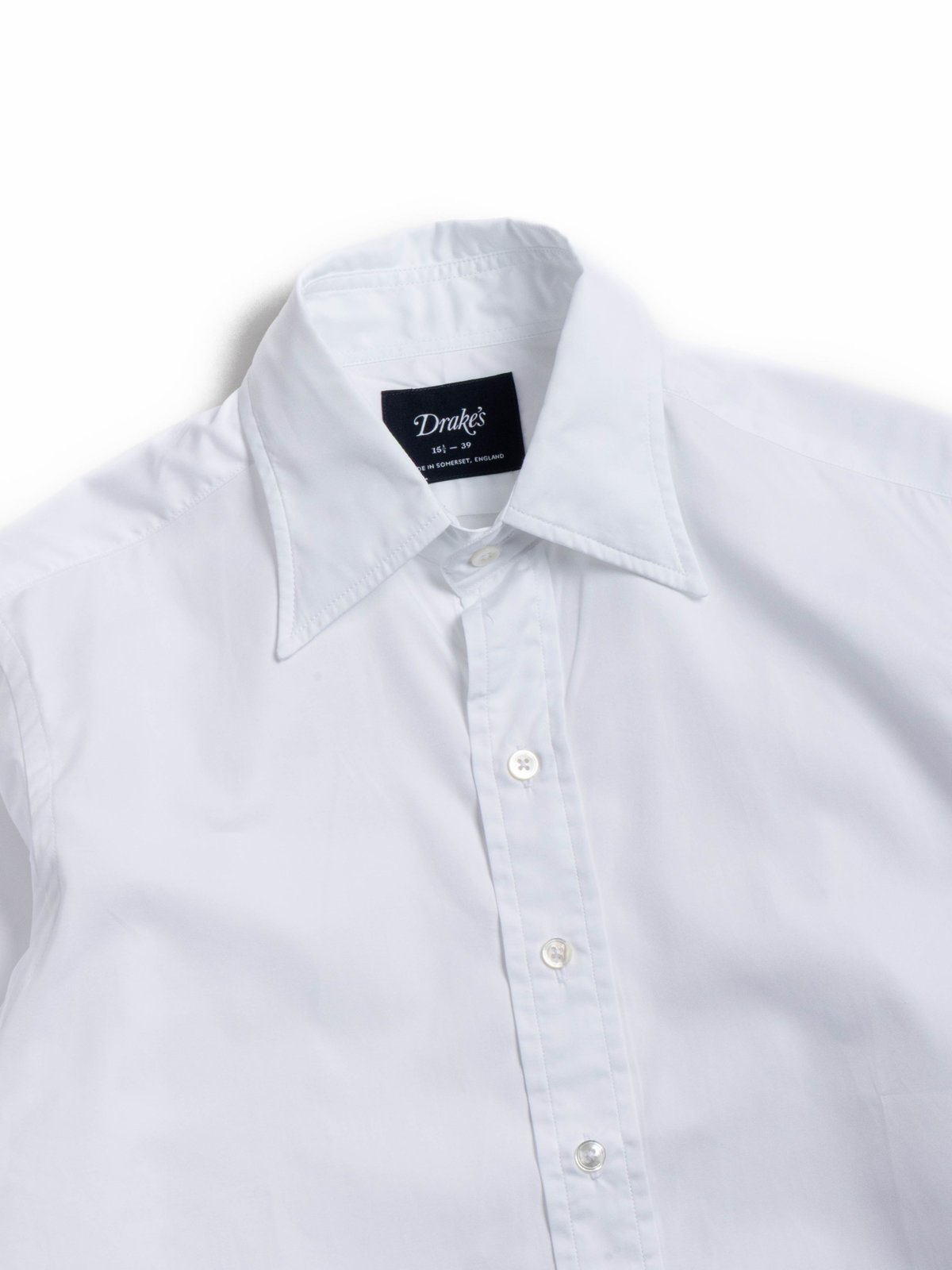 LONG POINT POPLIN SHIRT WHITE - Image 2