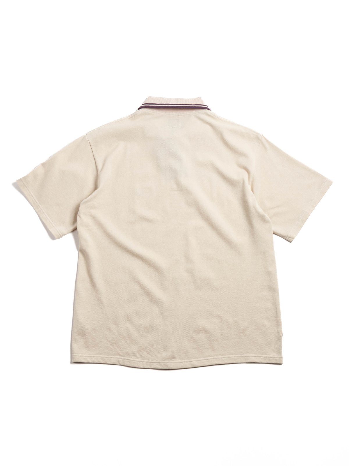 NEEDLES REGULAR COLLAR POLO SHIRT BEIGE - Image 4
