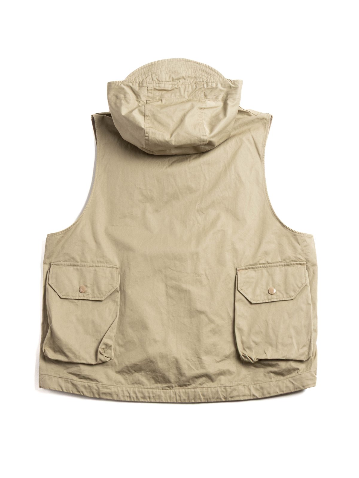 FIELD VEST KHAKI COTTON FRENCH TWILL - Image 6