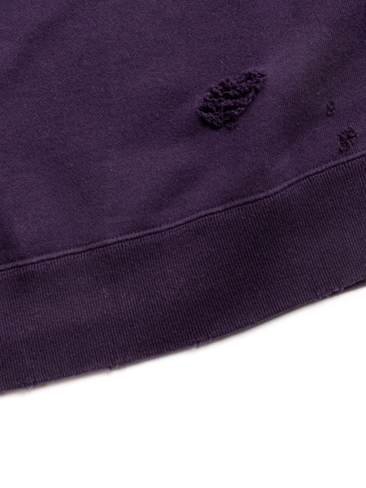 NEEDLES DECONSTRUCTED SWEAT SHIRT PURPLE - Image 4