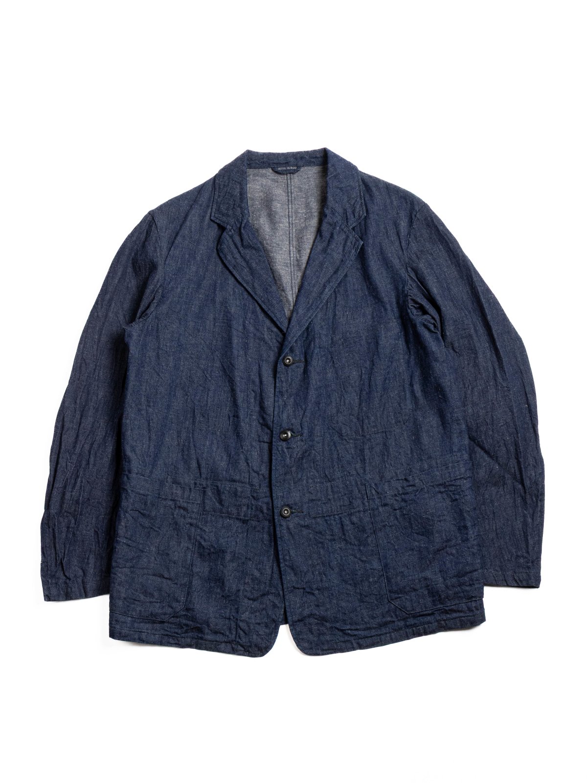 (VTD&ndash;0577&ndash;JK) BRITISH 3 BUTTON JACKET INDIGO - Image 1