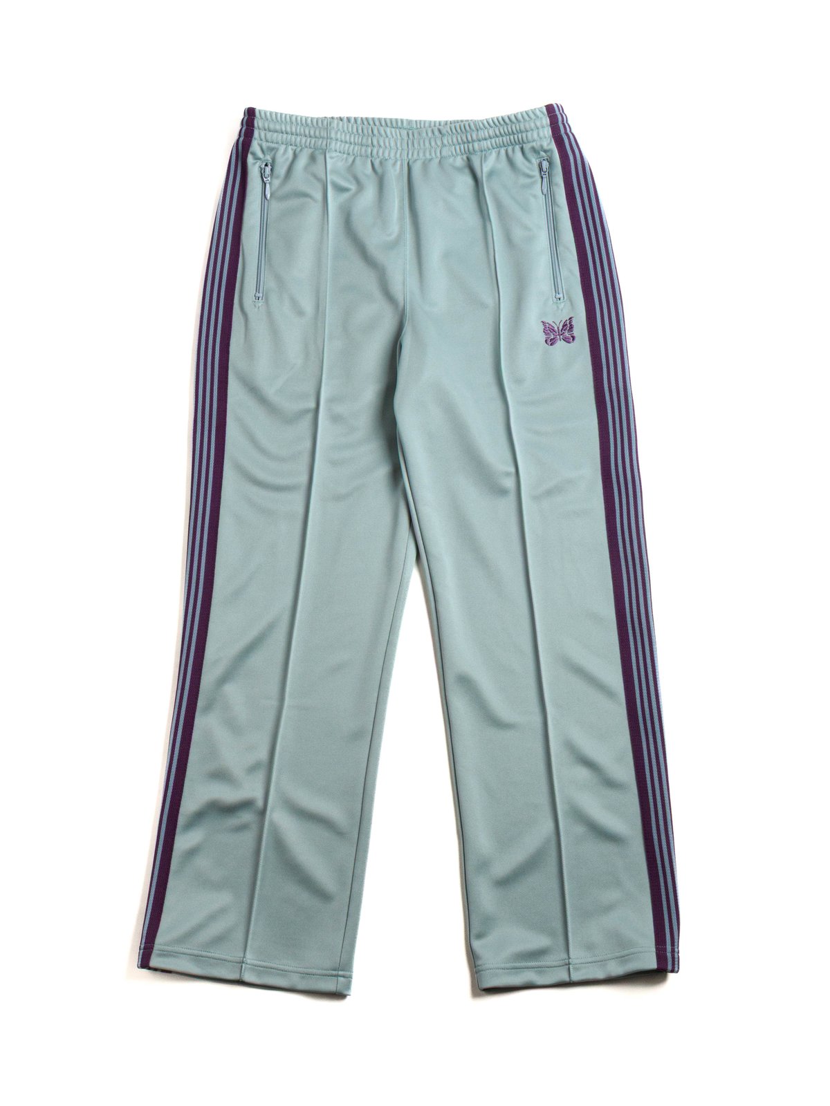 NEEDLES TRACK PANT POLY SMOOTH IVORY - Image 1