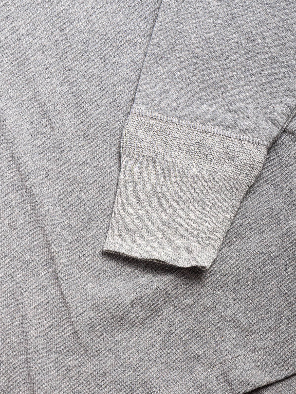 GOOD ORIGINALS 204 LONG SLEEVE HENLEY ANTHRACITE MELANGE - Image 3