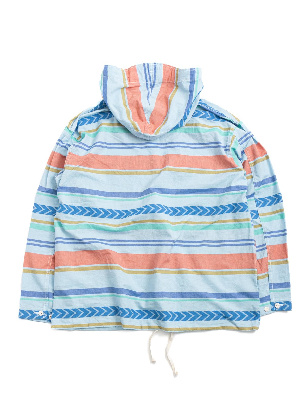 CAGOULE SHIRT BLUE HORIZONTAL MULTI STRIPE - Image 5