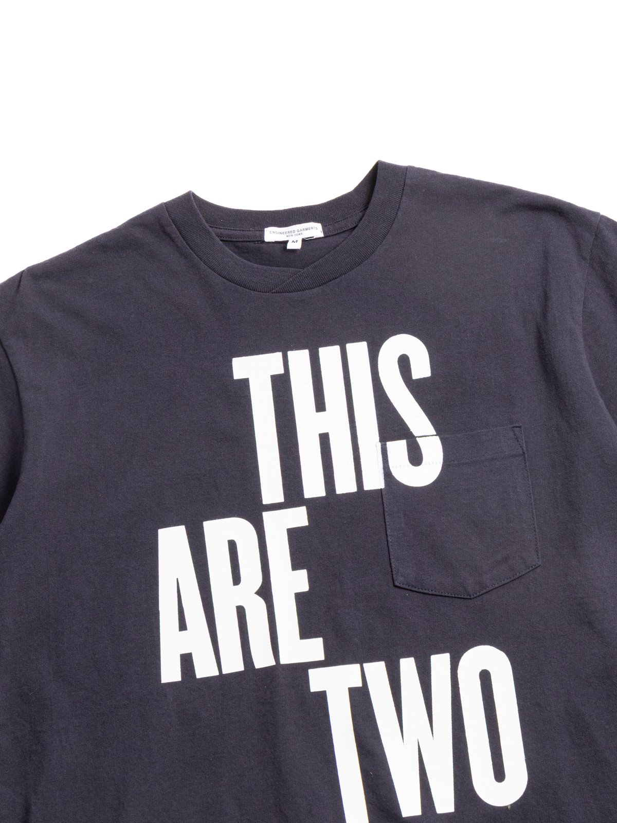 CROSS NECK T&ndash;SHIRT NAVY THIS ARE  - Image 2