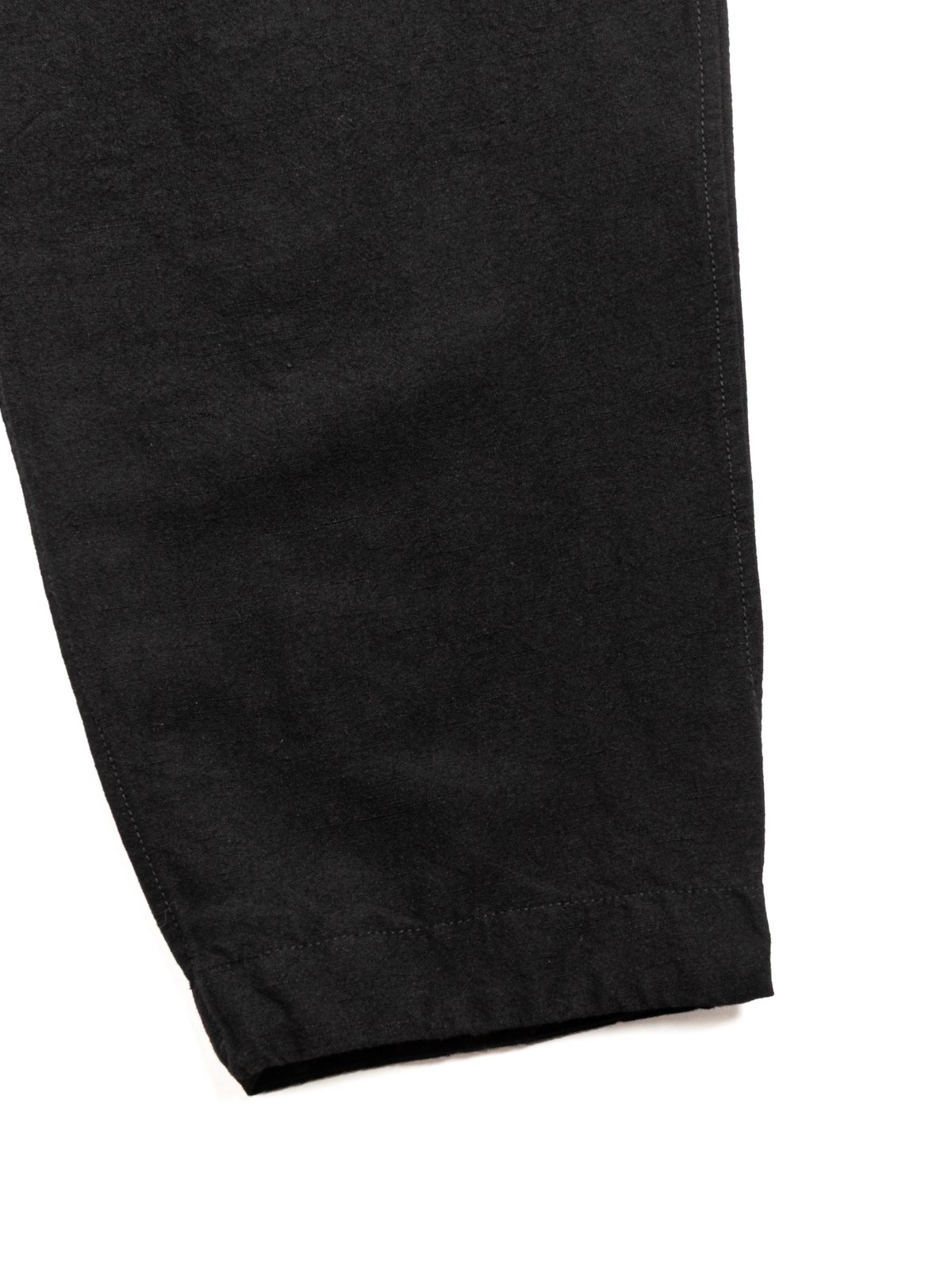 HIROSHI PANT &ndash; LIN WOOL &ndash; BLACK - Image 4