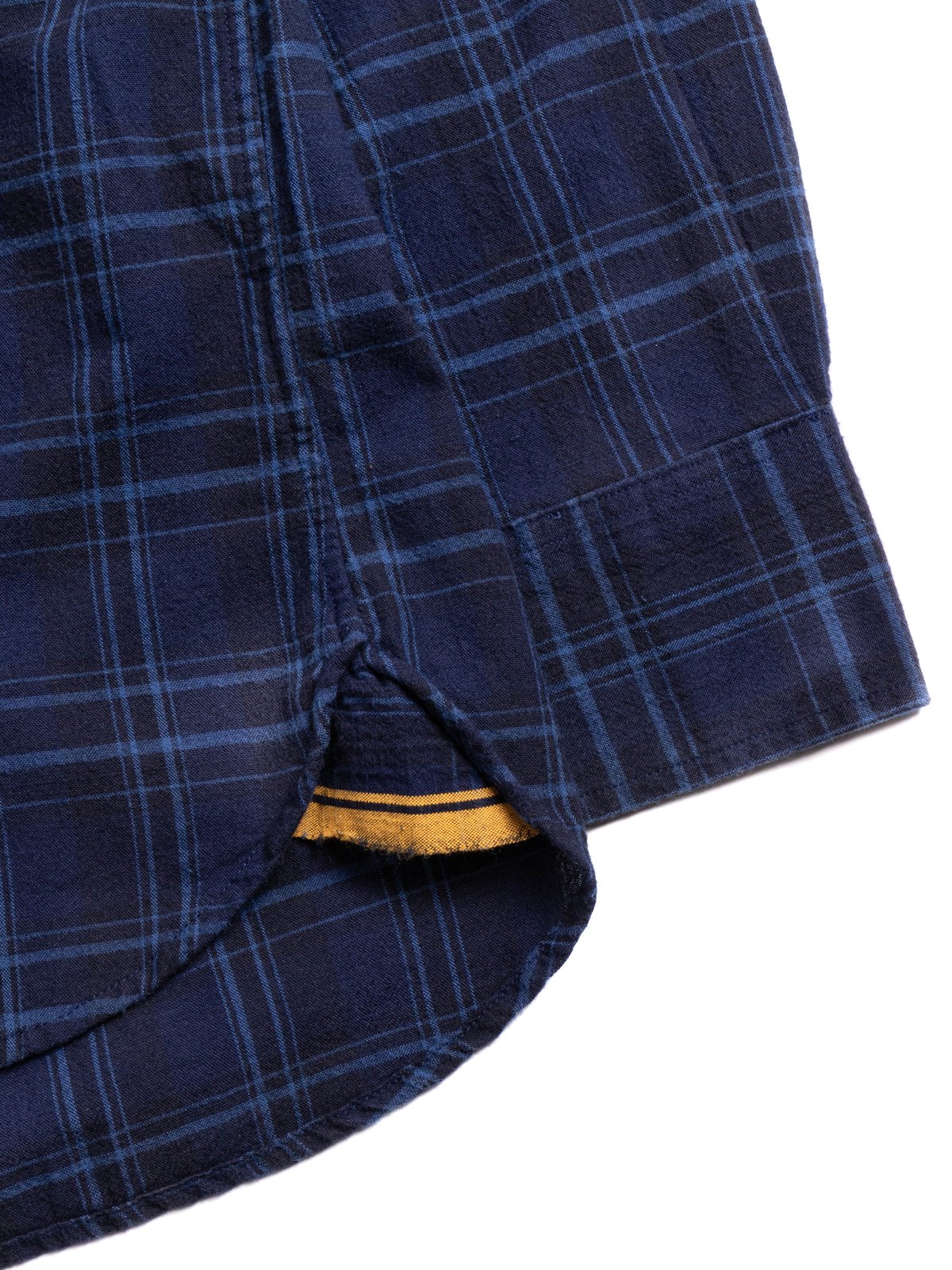 (OM45475.08) TBB HAND WOVEN WINTER MADRAS STRAIGHT HEM SHIRT - Image 5