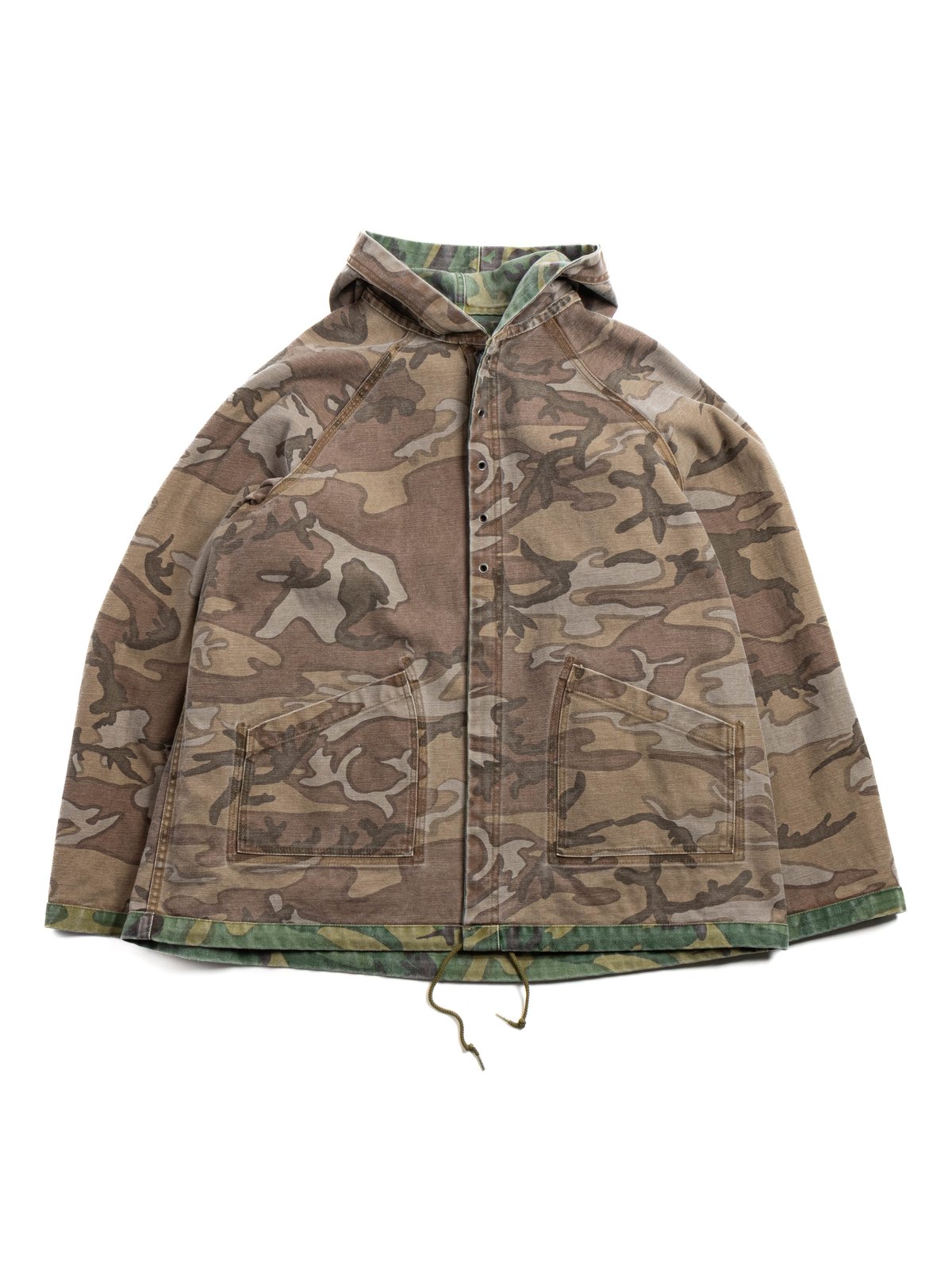 NEEDLES REVERSIBLE HOODED COAT CAMO TWILL - Image 5