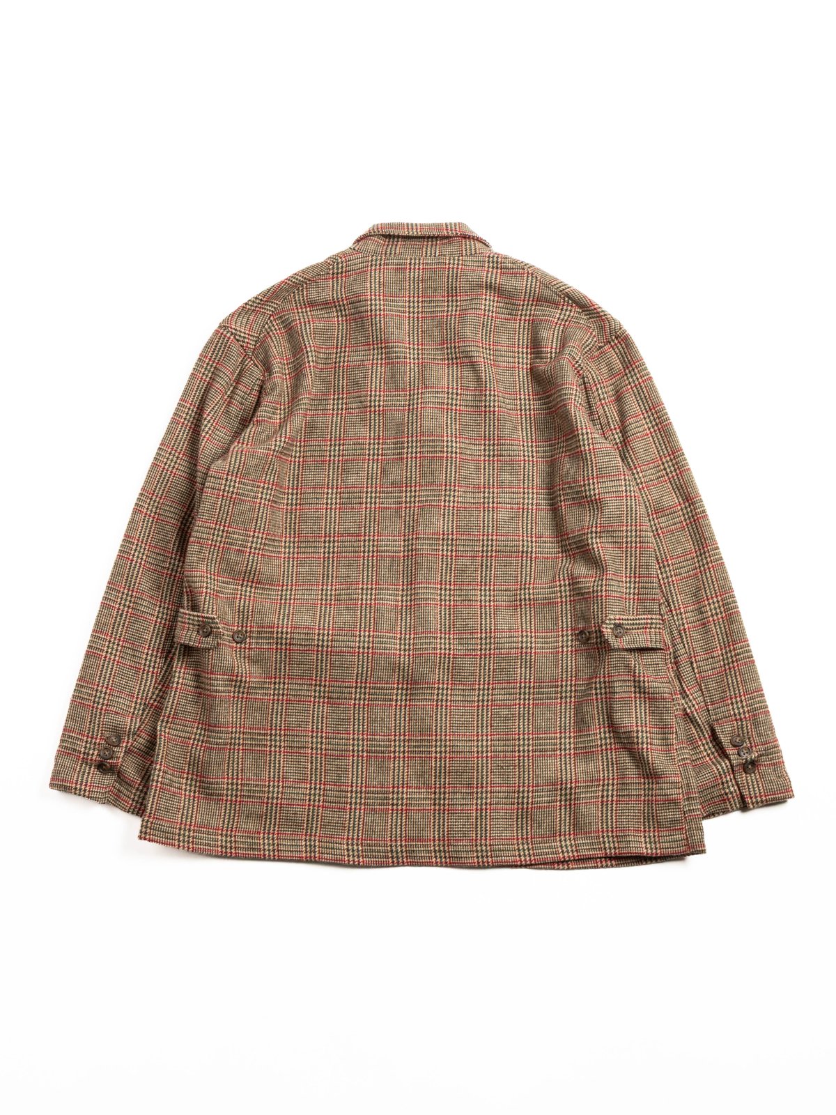LOITER JACKET / TAN / RED WOOL POLY GLEN PLAID - Image 5