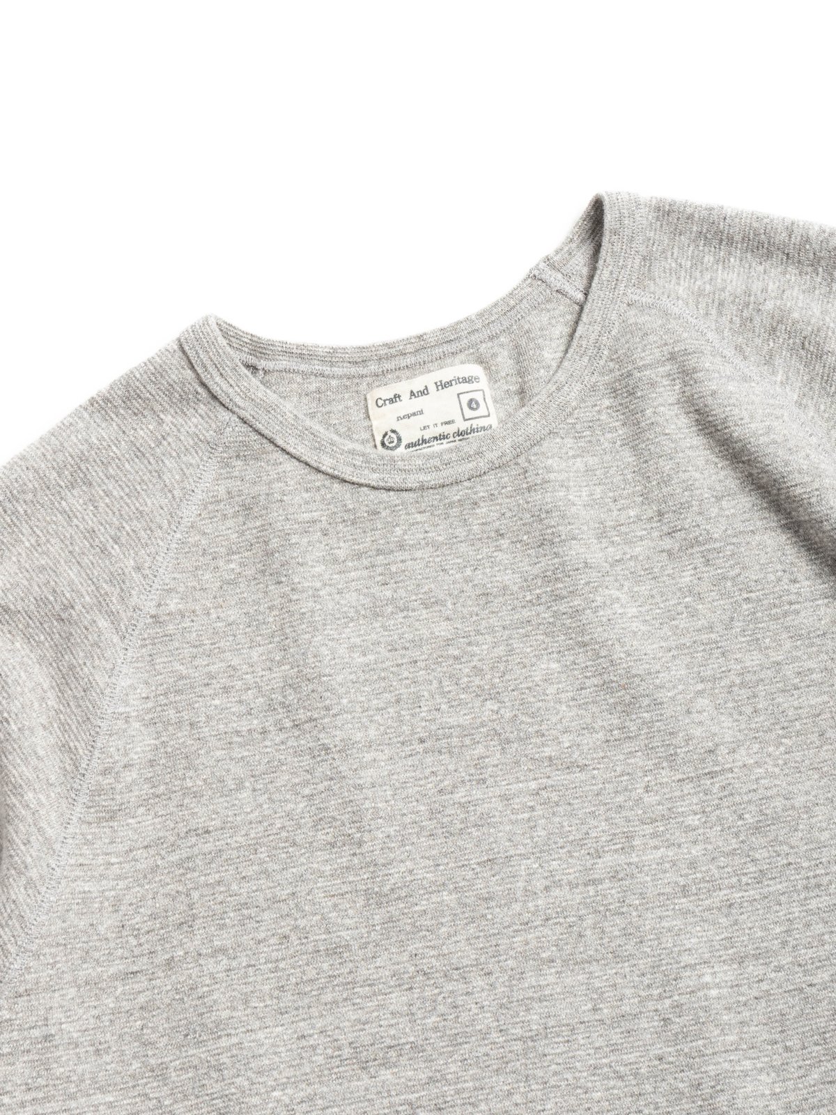 (KP9901MS) RAFFIA SPUN RIB SHORT SLEEVE T&ndash;SHIRT LT. GRAY - Image 2