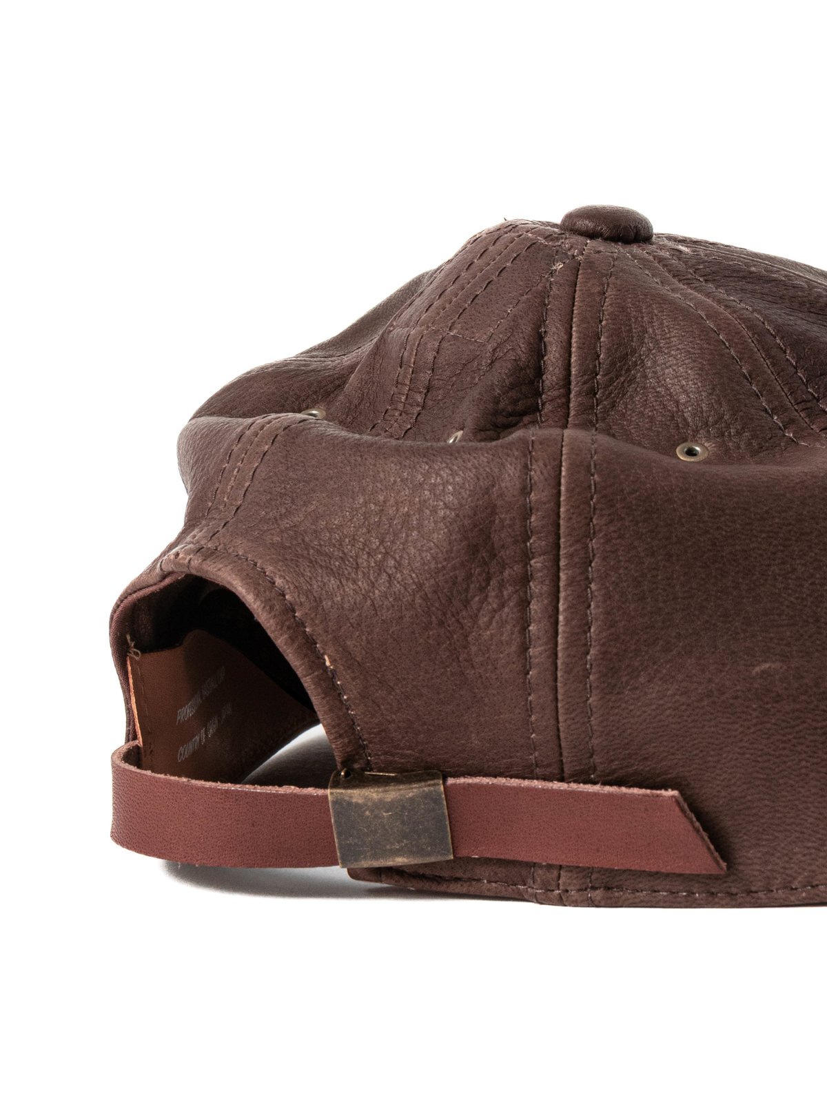 POTEN DEERSKIN CAP BROWN LEATHER  - Image 3