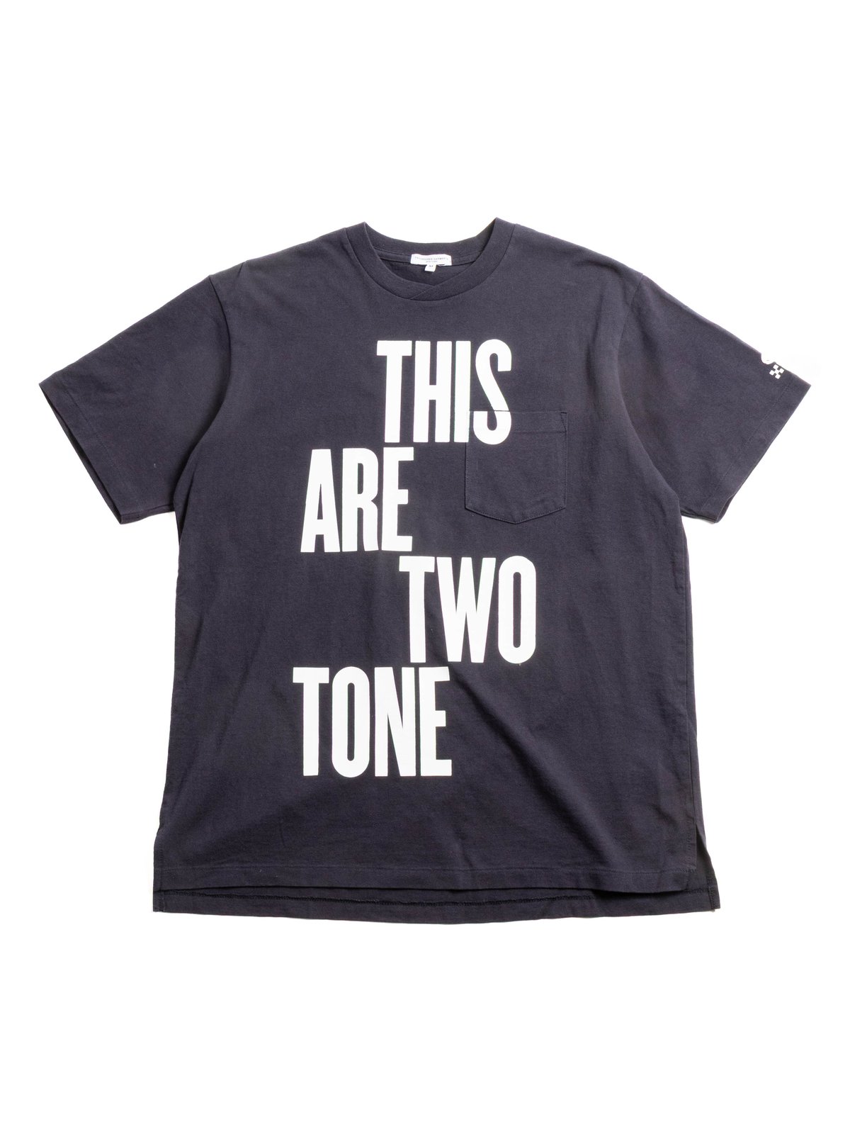 CROSS NECK T&ndash;SHIRT NAVY THIS ARE  - Image 1