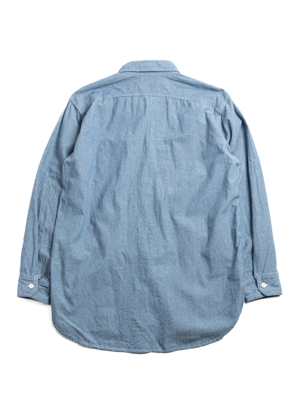 WORK SHIRT LIGHT BLUE 4.5oz COTTON CHAMBRAY - Image 4