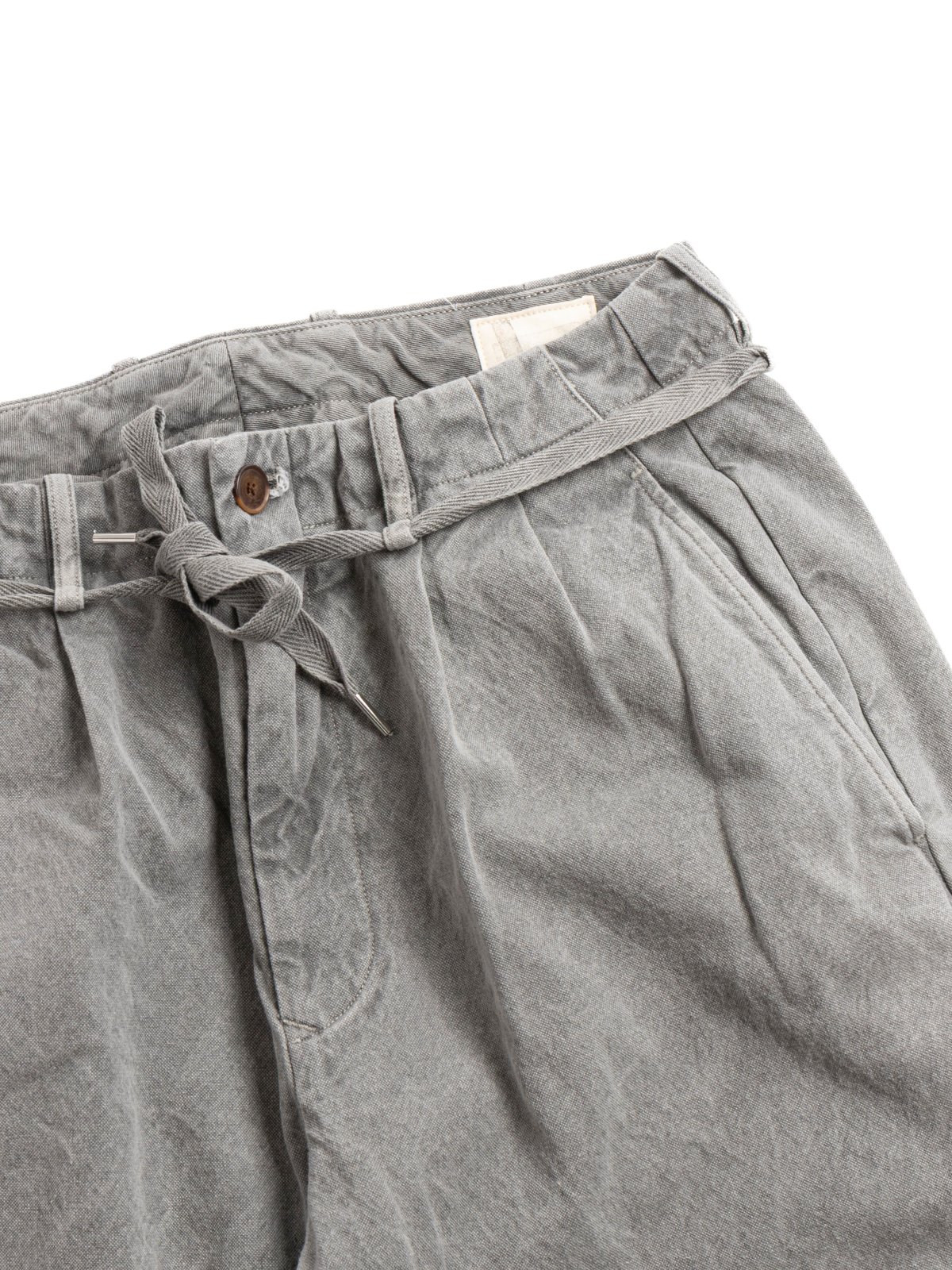 (SV–PT–001–11) 10oz CANVAS TAPERED 2TUCK PANTS SUMI - Image 2