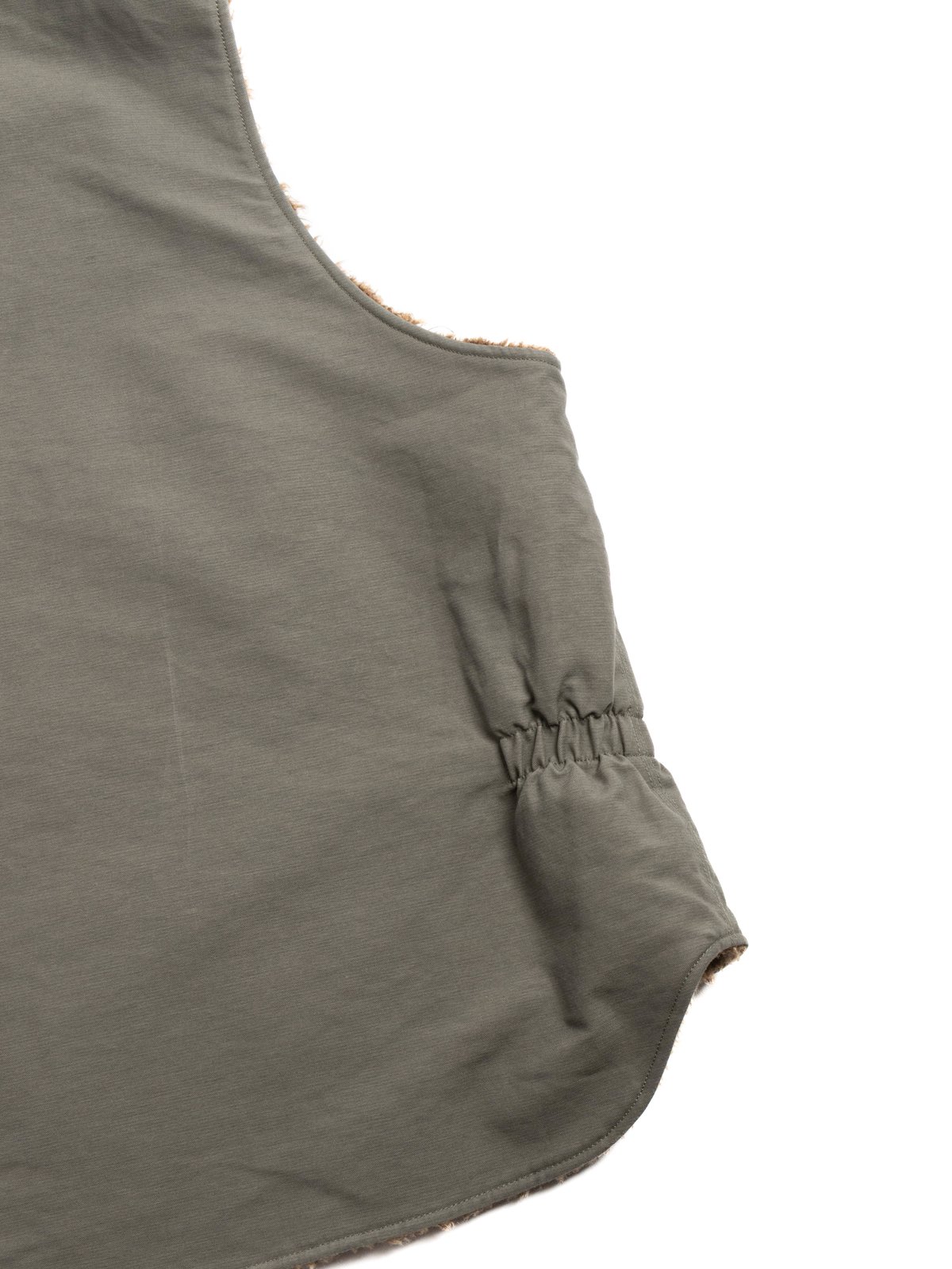 LL VEST OLIVE COTTON DOUBLE CLOTH - Image 4