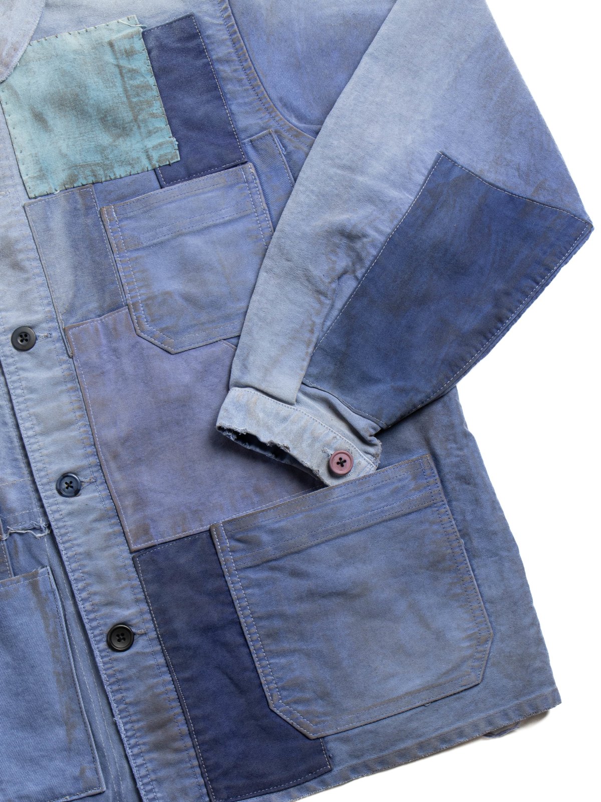 FRENCH WORK BORA JACKET BLUE - Image 4